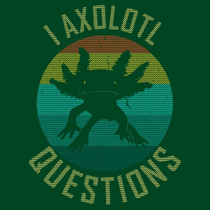 I Axolotl Questions Ugly Sweater Design Long Sleeve Shirt