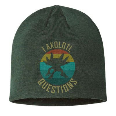 I Axolotl Questions Ugly Sweater Design Sustainable Beanie
