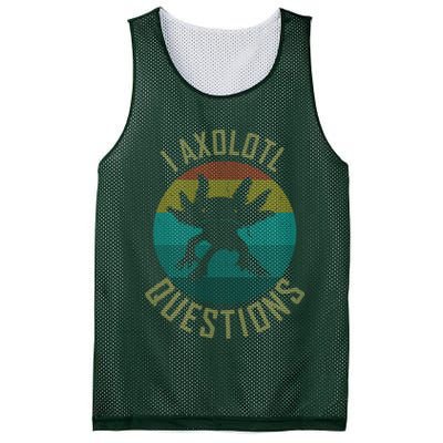 I Axolotl Questions Ugly Sweater Design Mesh Reversible Basketball Jersey Tank