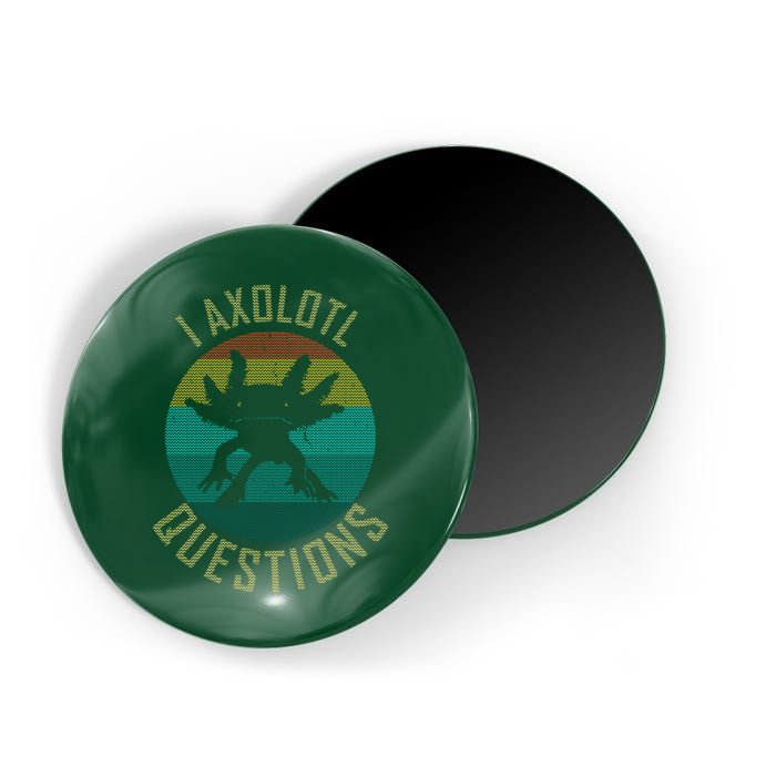 I Axolotl Questions Ugly Sweater Design Magnet