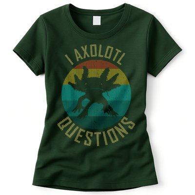 I Axolotl Questions Ugly Sweater Design Womens T-Shirt