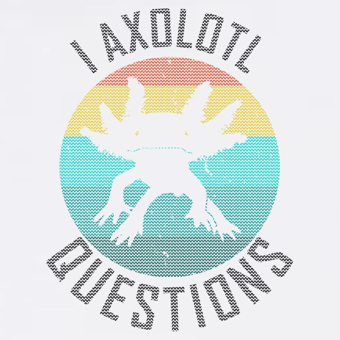 I Axolotl Questions Ugly Sweater Design Garment-Dyed Sweatshirt