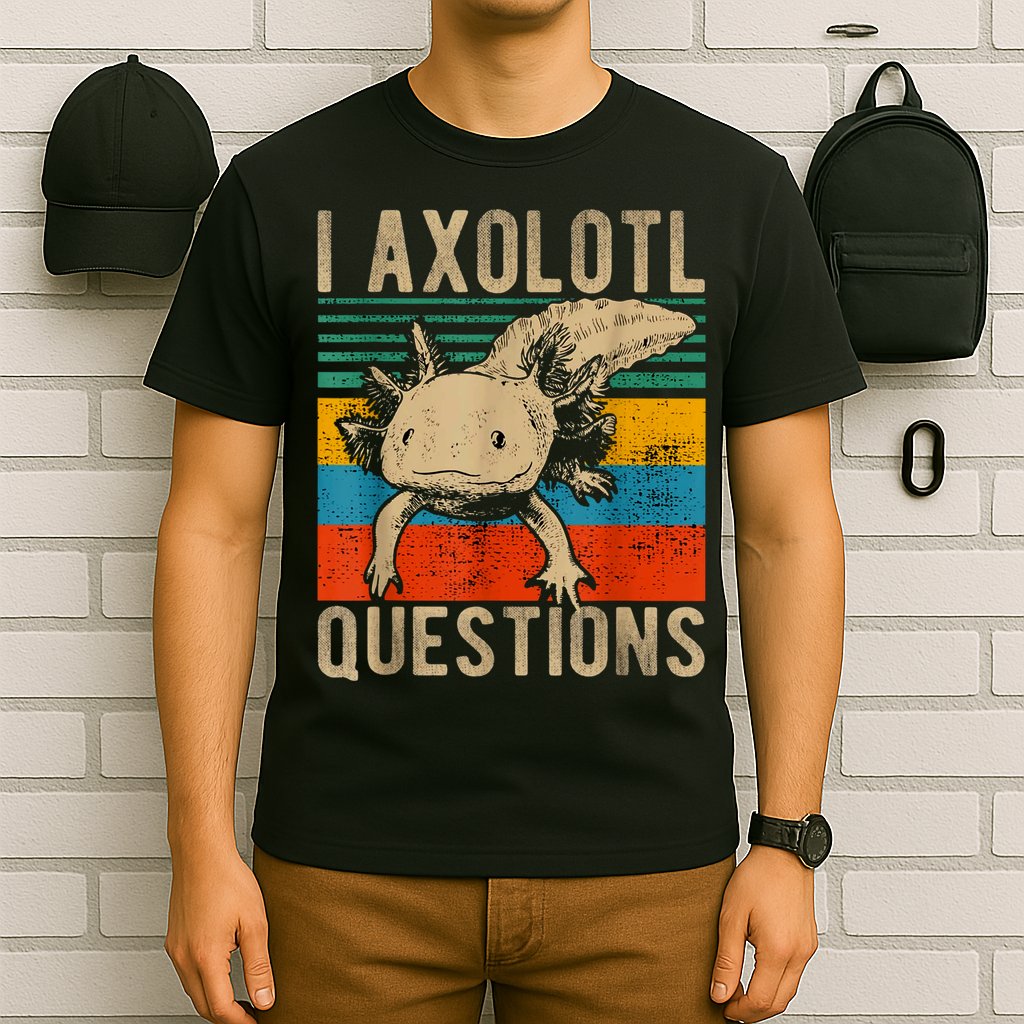 I Axolotl Questions Vintage T-Shirt