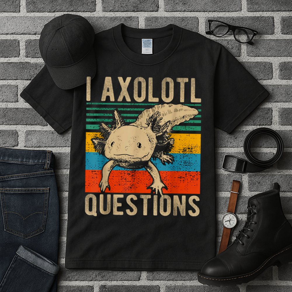 I Axolotl Questions Vintage Tall T-Shirt