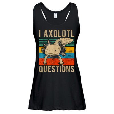 I Axolotl Questions Vintage Ladies Essential Flowy Tank
