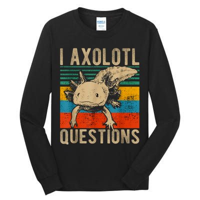 I Axolotl Questions Vintage Tall Long Sleeve T-Shirt
