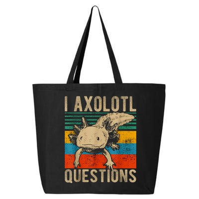 I Axolotl Questions Vintage 25L Jumbo Tote