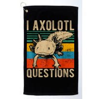 I Axolotl Questions Vintage Golf Towel