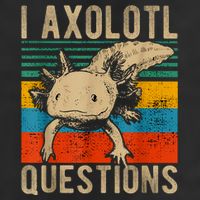 I Axolotl Questions Vintage Golf Towel