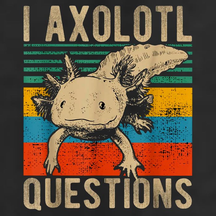 I Axolotl Questions Vintage Golf Towel