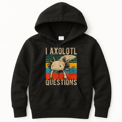I Axolotl Questions Vintage Kids Hoodie