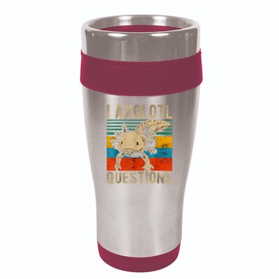 I Axolotl Questions Vintage 16oz Travel Tumbler