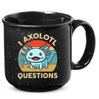 I Axolotl Questions Salamander Plush Axolotl 15oz Campfire Ceramic Mug