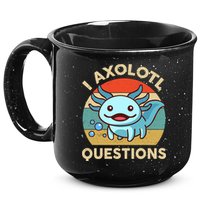 I Axolotl Questions Salamander Plush Axolotl 15oz Campfire Ceramic Mug