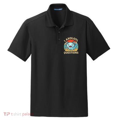 I Axolotl Questions Salamander Plush Axolotl Dry Zone Grid Polo