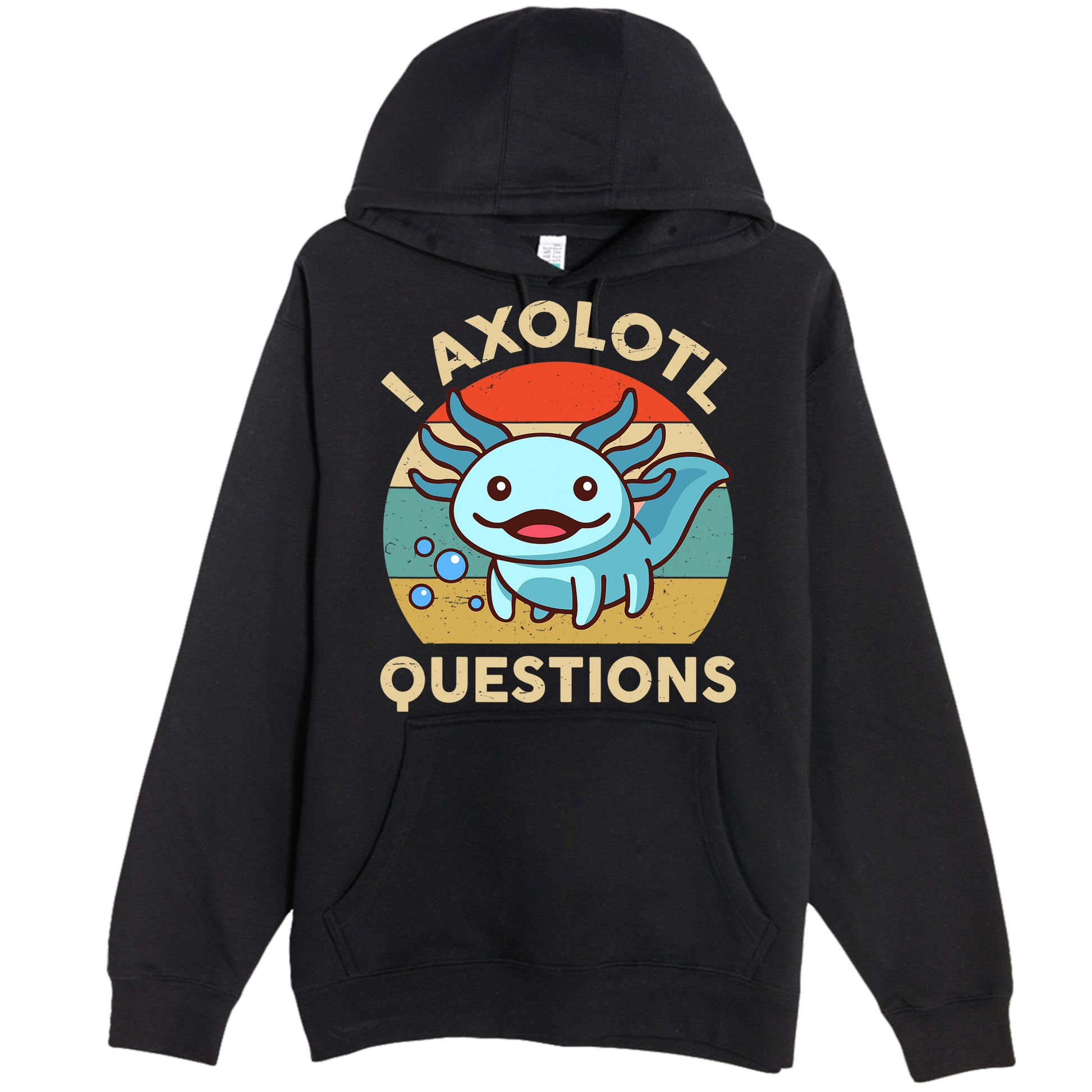 I Axolotl Questions Salamander Plush Axolotl Premium Pullover Hoodie