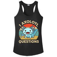 I Axolotl Questions Salamander Plush Axolotl Ladies PosiCharge Competitor Racerback Tank