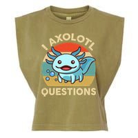 I Axolotl Questions Salamander Plush Axolotl Garment-Dyed Women's Muscle Tee