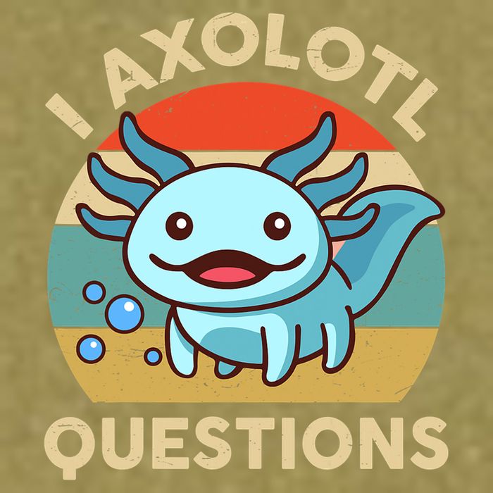 I Axolotl Questions Salamander Plush Axolotl Garment-Dyed Women's Muscle Tee
