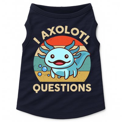 I Axolotl Questions Salamander Plush Axolotl Doggie Tank