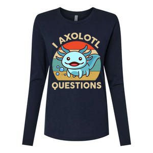 I Axolotl Questions Salamander Plush Axolotl Womens Cotton Relaxed Long Sleeve T-Shirt