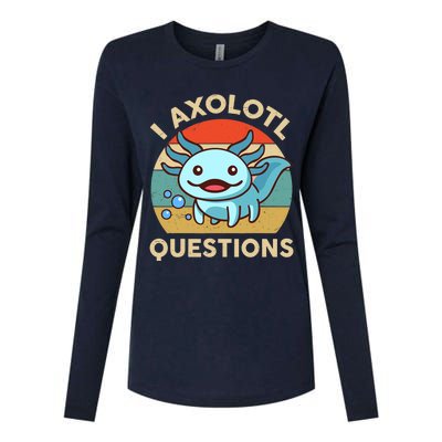 I Axolotl Questions Salamander Plush Axolotl Womens Cotton Relaxed Long Sleeve T-Shirt