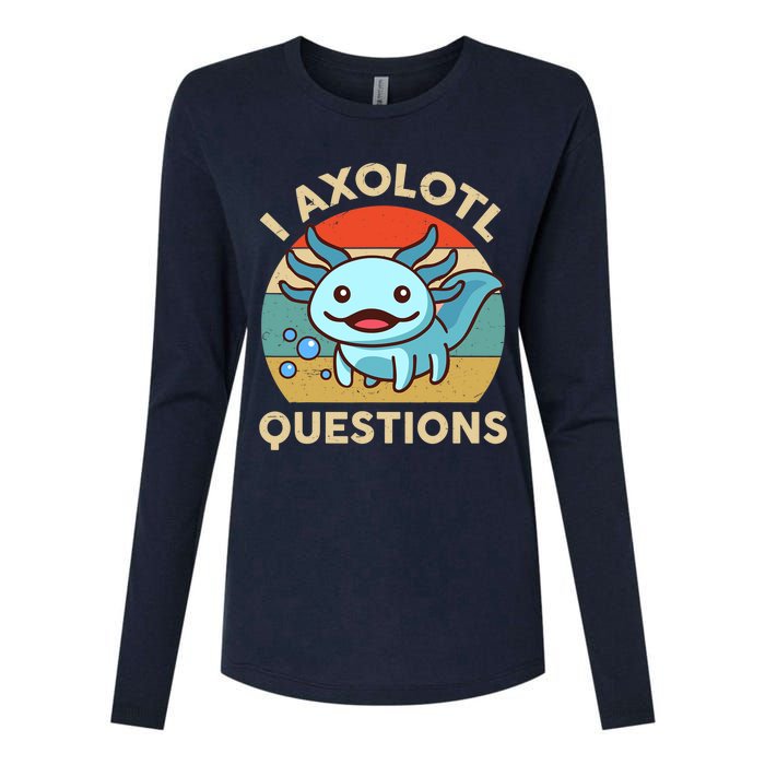 I Axolotl Questions Salamander Plush Axolotl Womens Cotton Relaxed Long Sleeve T-Shirt