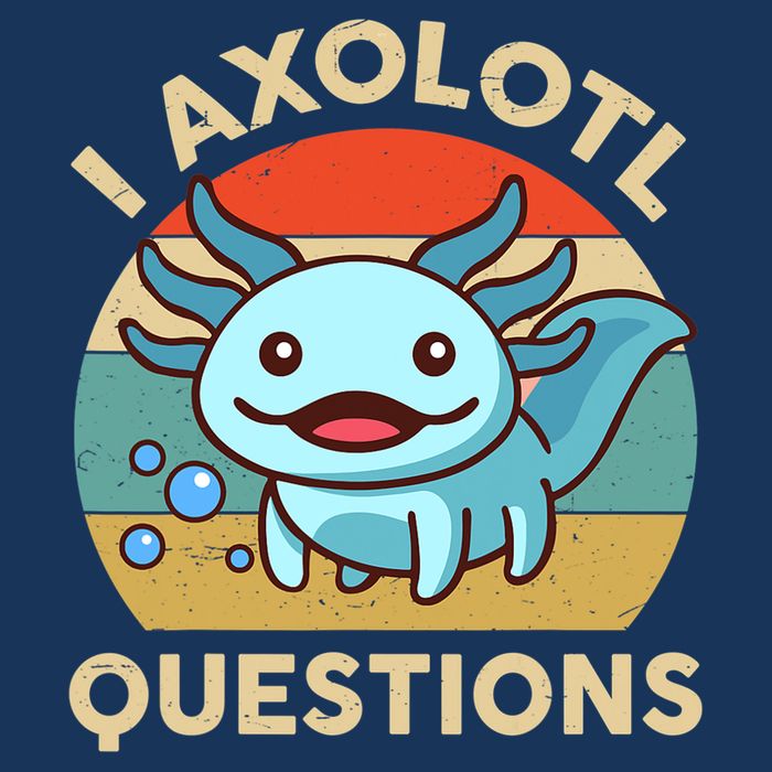 I Axolotl Questions Salamander Plush Axolotl Sweatshirt