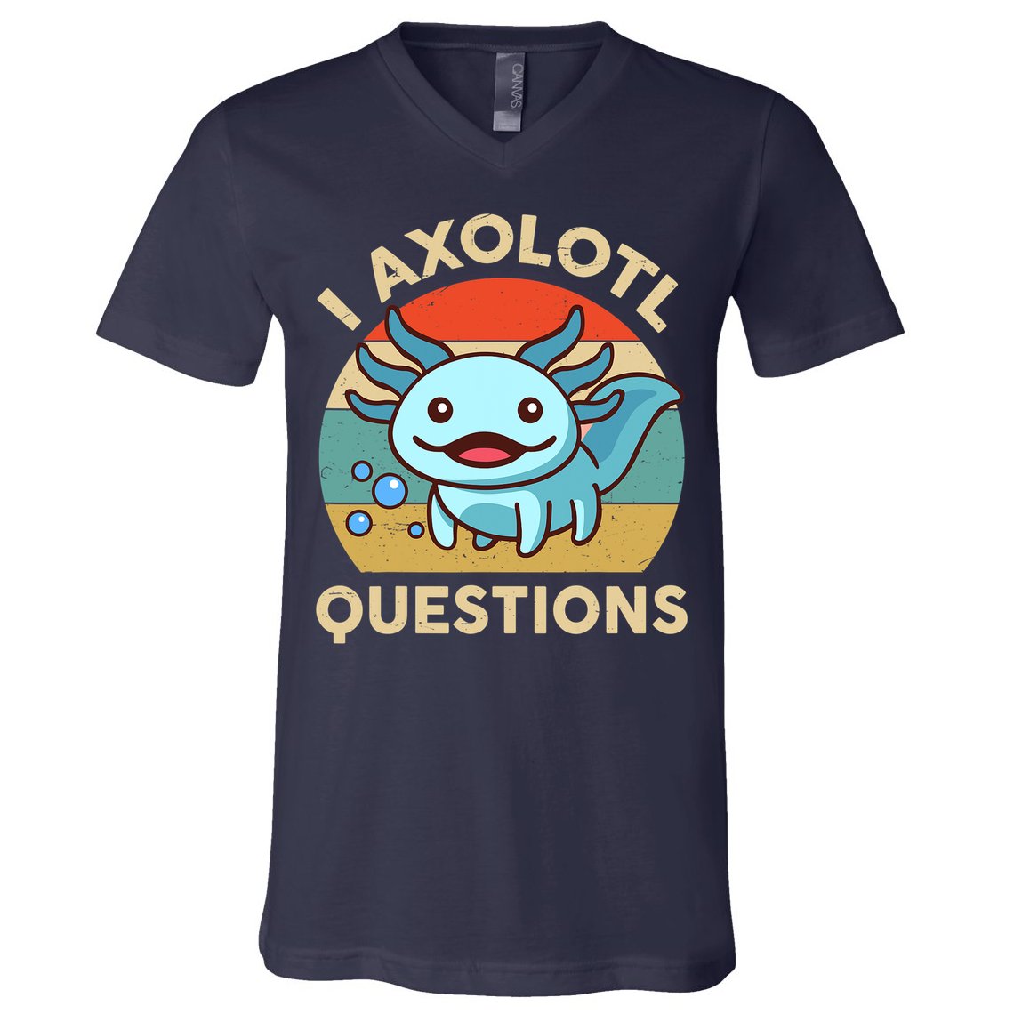 I Axolotl Questions Salamander Plush Axolotl V-Neck T-Shirt