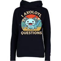 I Axolotl Questions Salamander Plush Axolotl Womens Funnel Neck Pullover Hood
