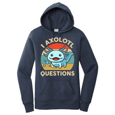I Axolotl Questions Salamander Plush Axolotl Women's Pullover Hoodie