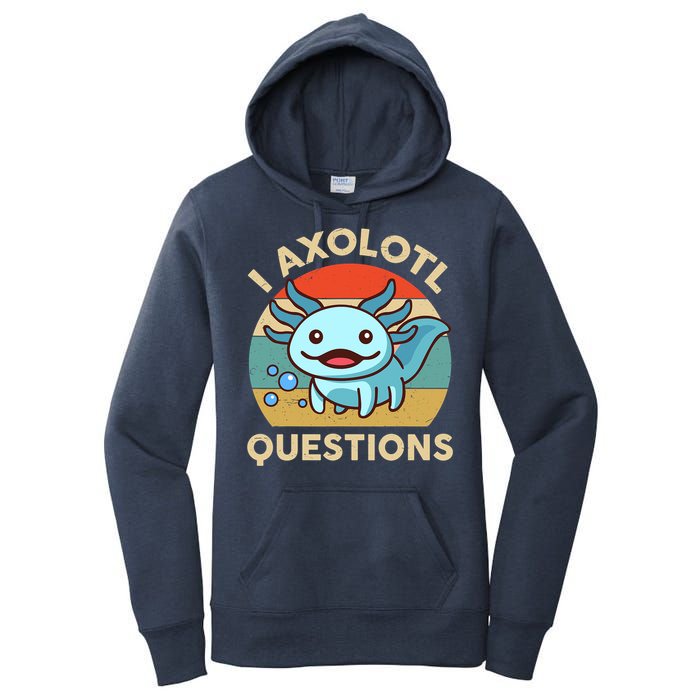 I Axolotl Questions Salamander Plush Axolotl Women's Pullover Hoodie