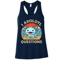 I Axolotl Questions Salamander Plush Axolotl Women's Racerback Tank