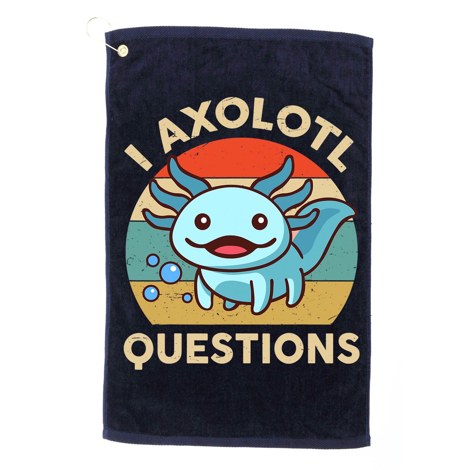 I Axolotl Questions Salamander Plush Axolotl Golf Towel