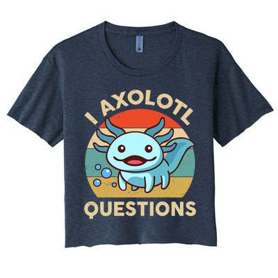 I Axolotl Questions Salamander Plush Axolotl Crop Top