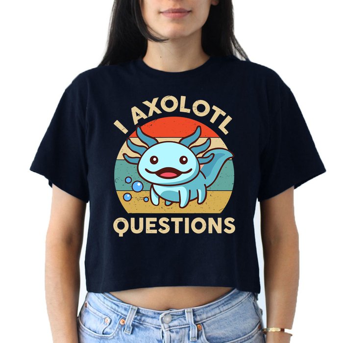 I Axolotl Questions Salamander Plush Axolotl Crop Top
