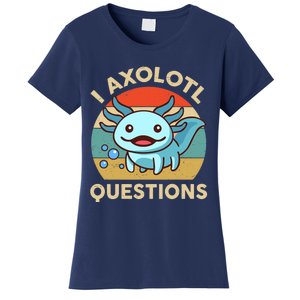 I Axolotl Questions Salamander Plush Axolotl Women's T-Shirt