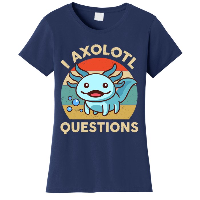 I Axolotl Questions Salamander Plush Axolotl Women's T-Shirt