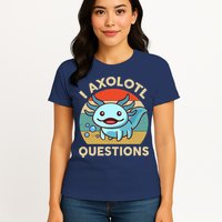 I Axolotl Questions Salamander Plush Axolotl Womens T-Shirt