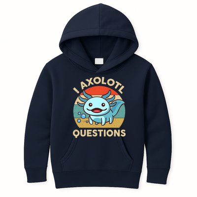 I Axolotl Questions Salamander Plush Axolotl Kids Hoodie