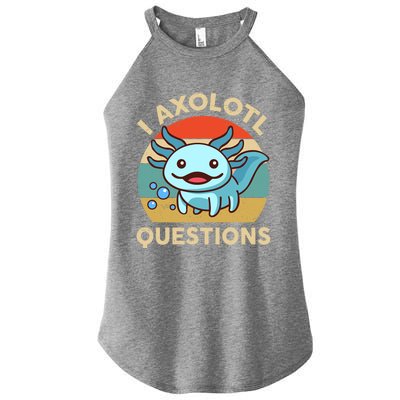 I Axolotl Questions Salamander Plush Axolotl Women's Perfect Tri Rocker Tank