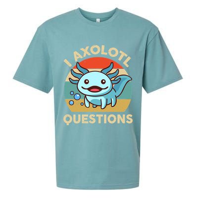 I Axolotl Questions Salamander Plush Axolotl Sueded Cloud Jersey T-Shirt