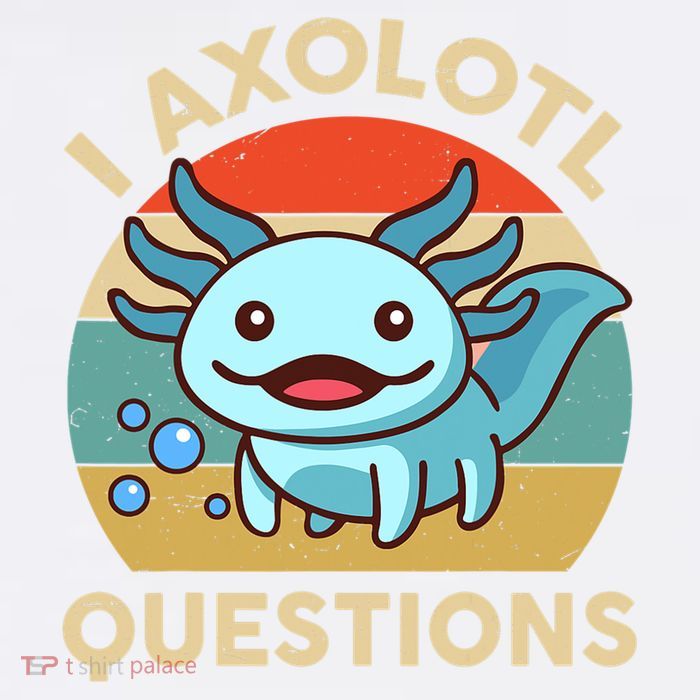 I Axolotl Questions Salamander Plush Axolotl Garment-Dyed Sweatshirt