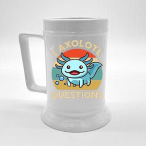 I Axolotl Questions Salamander Plush Axolotl Beer Stein