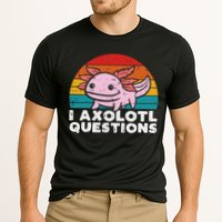 I Axolotl Questions Retro Vintage Funny Cute Axolotl   Performance Shirt