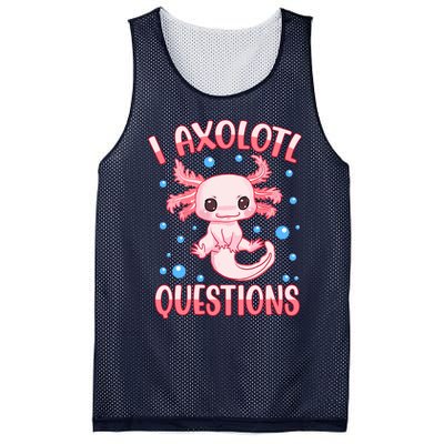 I Axolotl Questions Funny Axolotl Saying For Wo Girl Mesh Reversible Basketball Jersey Tank