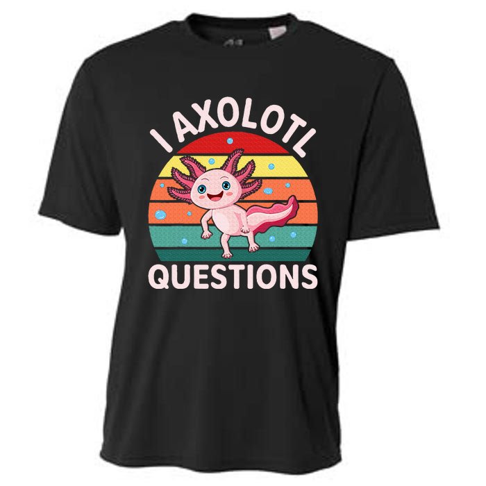 I Axolotl Questions Cute Axolotl Cooling Performance Crew T-Shirt