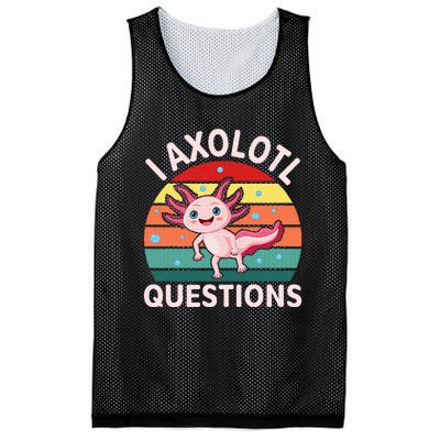 I Axolotl Questions Cute Axolotl Mesh Reversible Basketball Jersey Tank