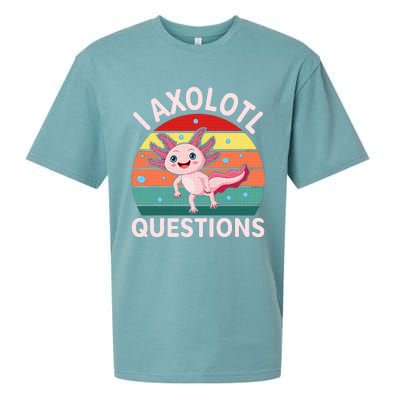 I Axolotl Questions Cute Axolotl Sueded Cloud Jersey T-Shirt