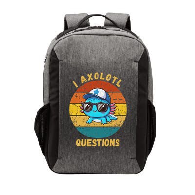 I Axolotl Questions, Cute Retro Axolotl, Funny Blue Axolotl Vector Backpack